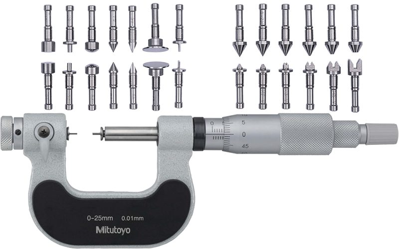 116-101三豐Mitutoyo直進替換測砧型外徑測微器